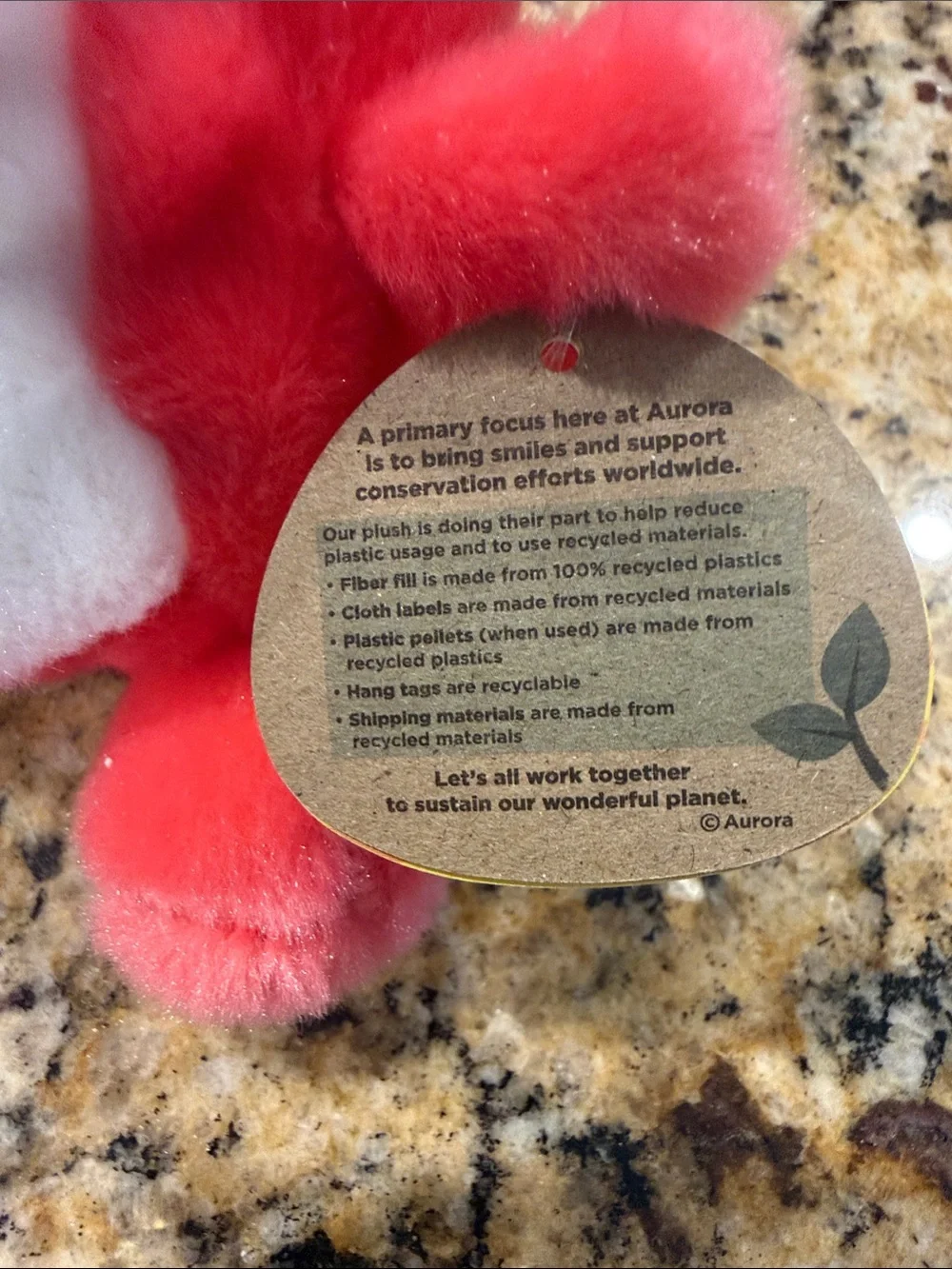 Palm Pals Red Nia Narwhal Plush Toy - Cute Small Toy